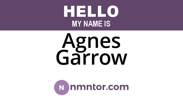 Agnes Garrow
