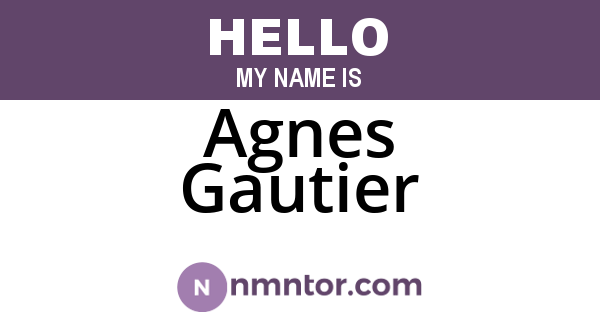 Agnes Gautier