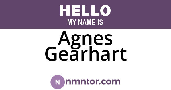 Agnes Gearhart