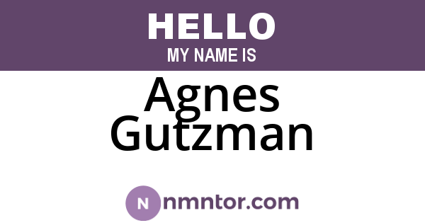 Agnes Gutzman