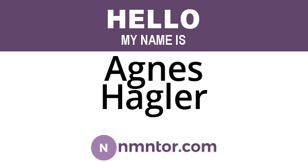 Agnes Hagler