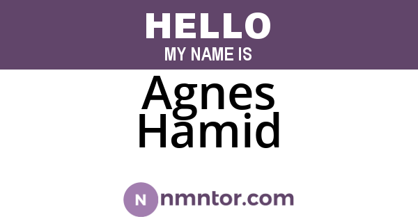 Agnes Hamid