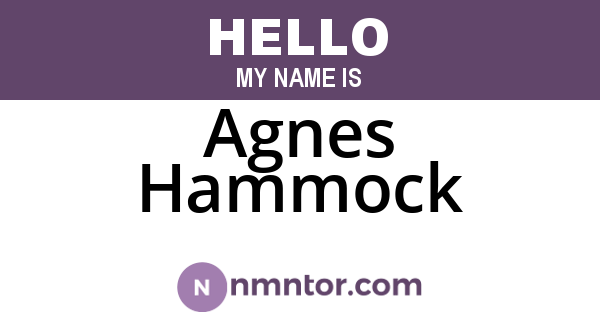 Agnes Hammock