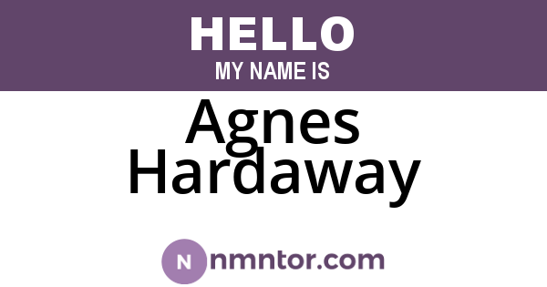 Agnes Hardaway