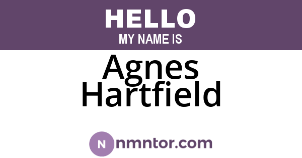 Agnes Hartfield