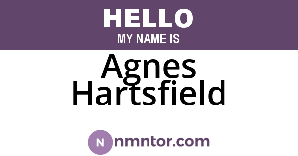Agnes Hartsfield