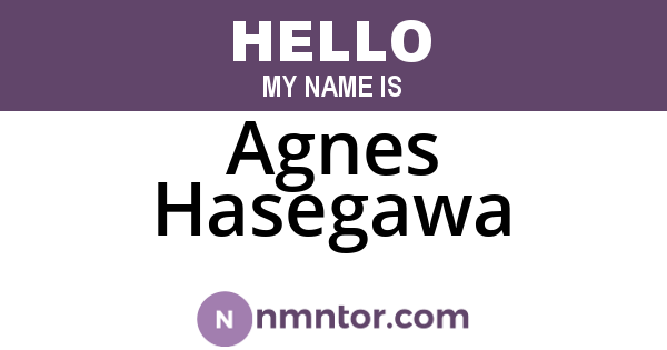Agnes Hasegawa