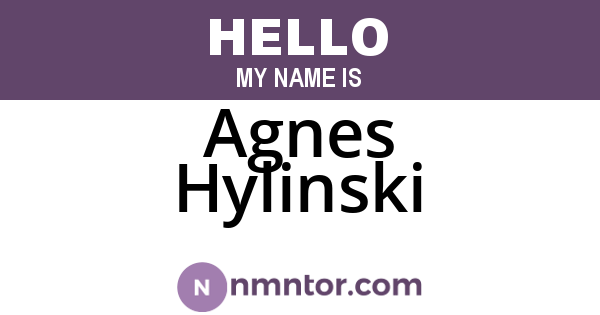 Agnes Hylinski