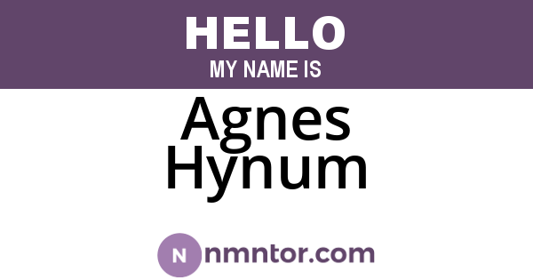 Agnes Hynum