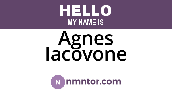 Agnes Iacovone