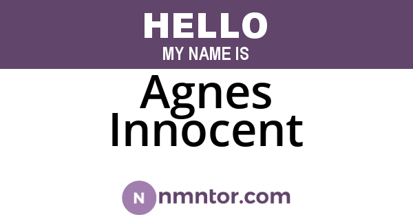 Agnes Innocent