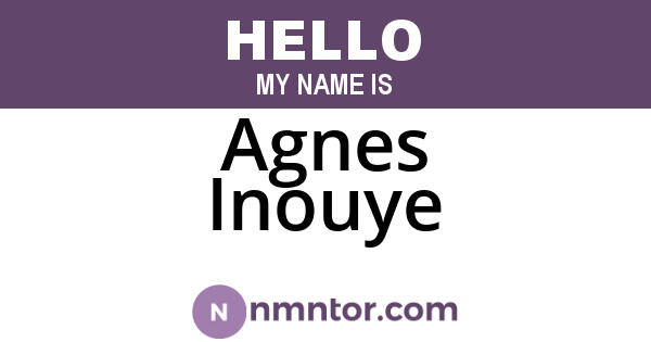 Agnes Inouye