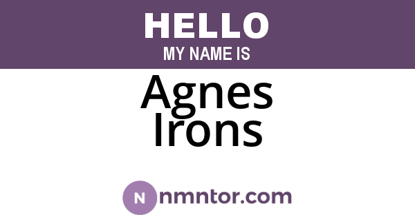 Agnes Irons
