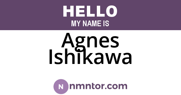 Agnes Ishikawa