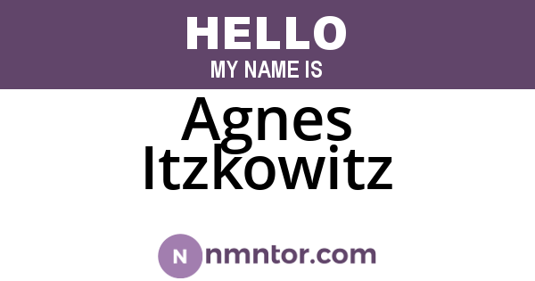 Agnes Itzkowitz