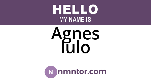 Agnes Iulo