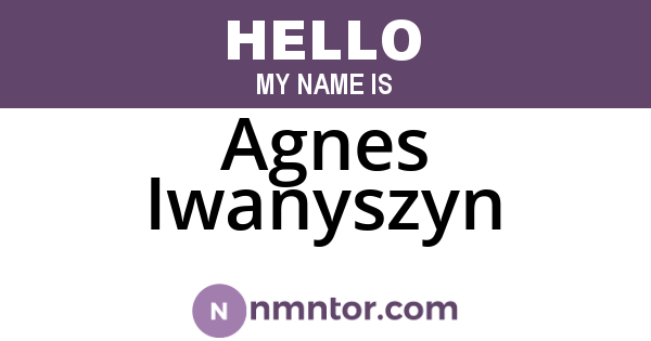 Agnes Iwanyszyn