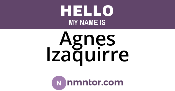 Agnes Izaquirre