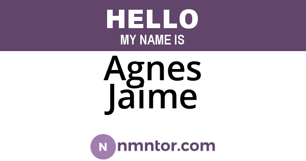 Agnes Jaime