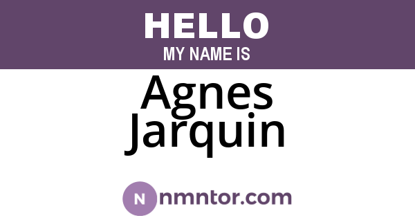 Agnes Jarquin