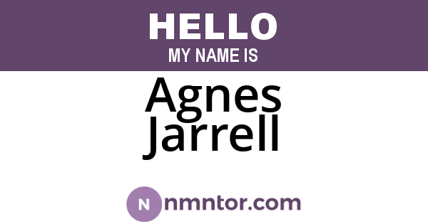 Agnes Jarrell