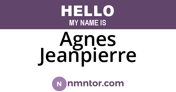 Agnes Jeanpierre