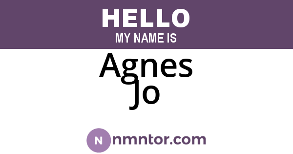 Agnes Jo