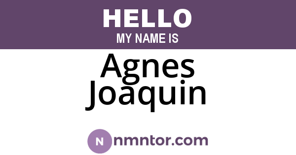 Agnes Joaquin