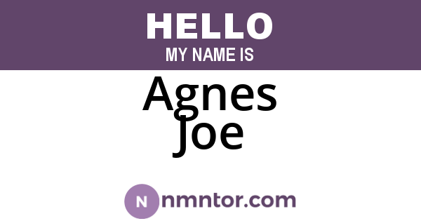 Agnes Joe