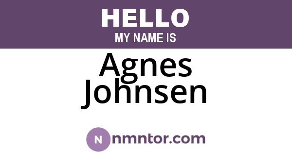 Agnes Johnsen