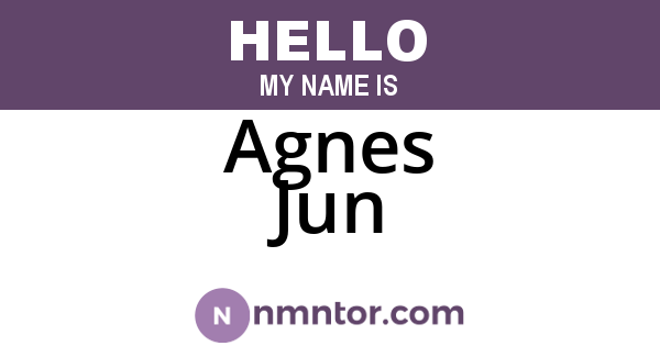 Agnes Jun