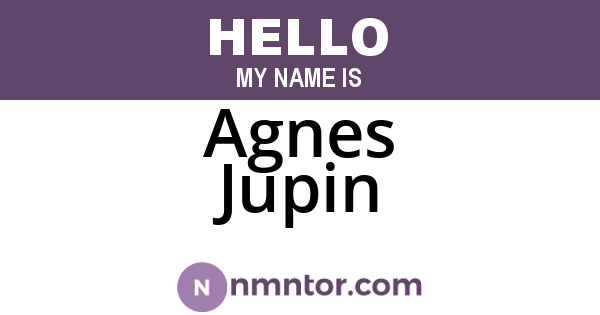 Agnes Jupin