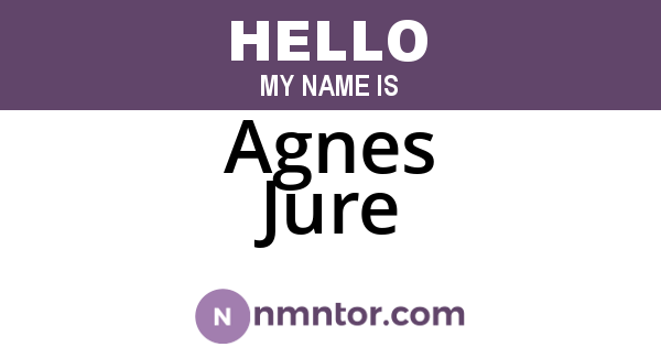 Agnes Jure