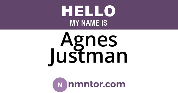 Agnes Justman
