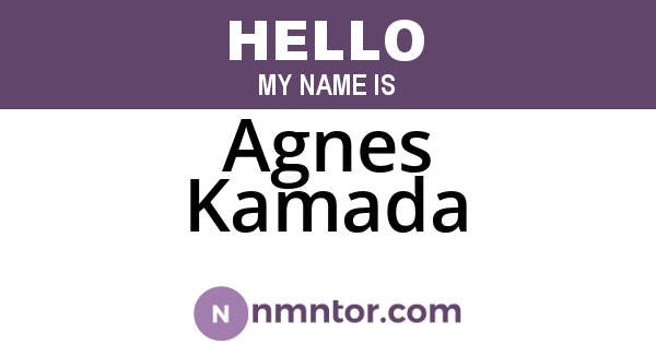 Agnes Kamada
