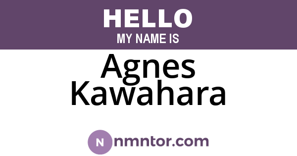 Agnes Kawahara