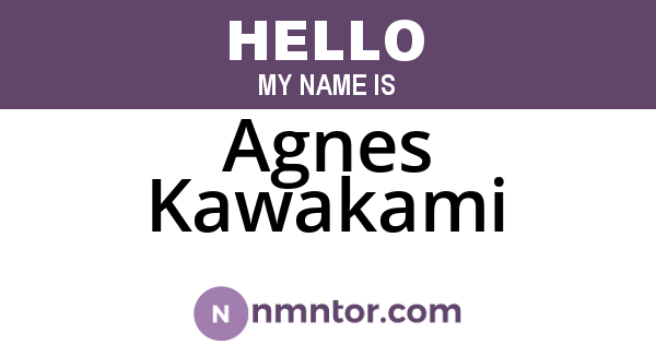 Agnes Kawakami