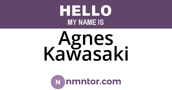 Agnes Kawasaki