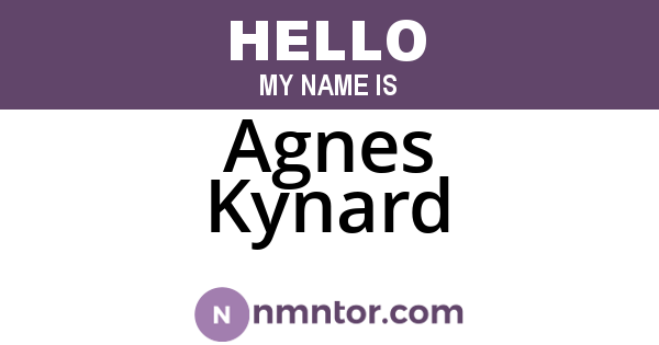 Agnes Kynard