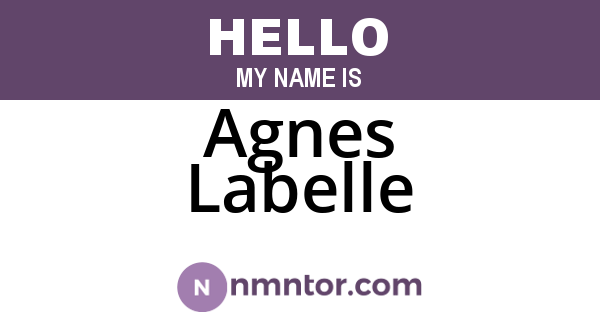 Agnes Labelle