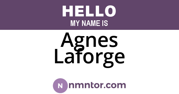 Agnes Laforge
