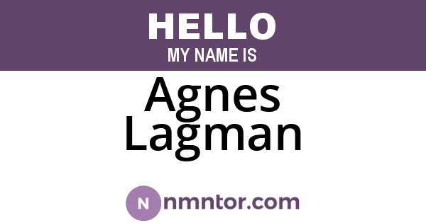 Agnes Lagman