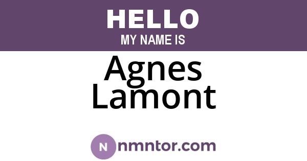 Agnes Lamont