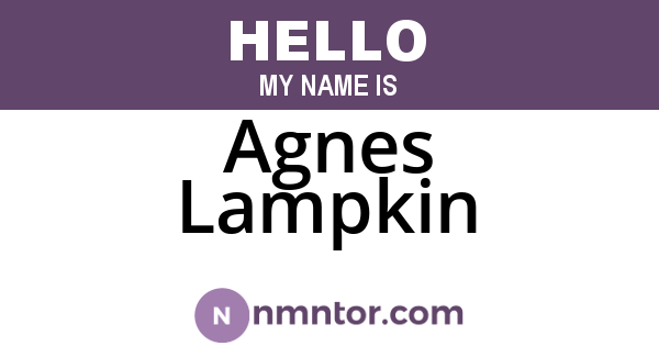 Agnes Lampkin