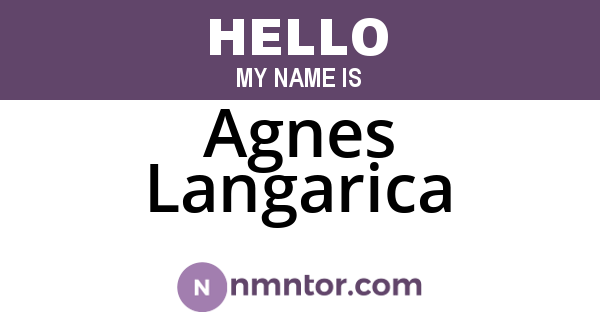 Agnes Langarica