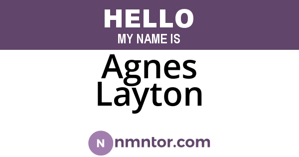 Agnes Layton