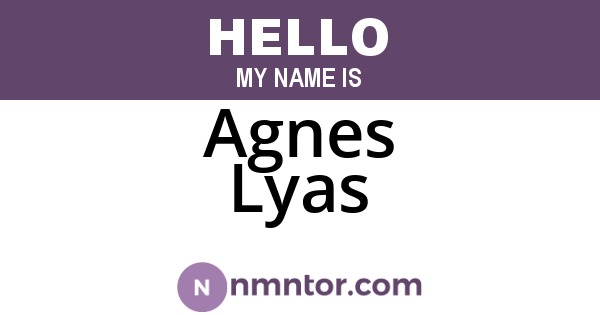 Agnes Lyas