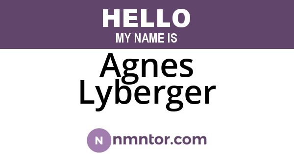 Agnes Lyberger