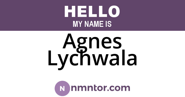 Agnes Lychwala