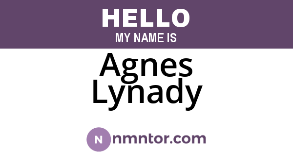 Agnes Lynady